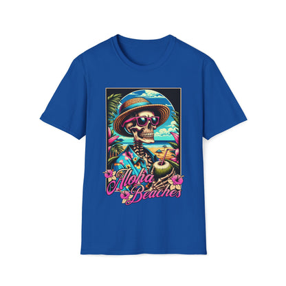 Aloha Beaches Skeleton Unisex T-Shirt