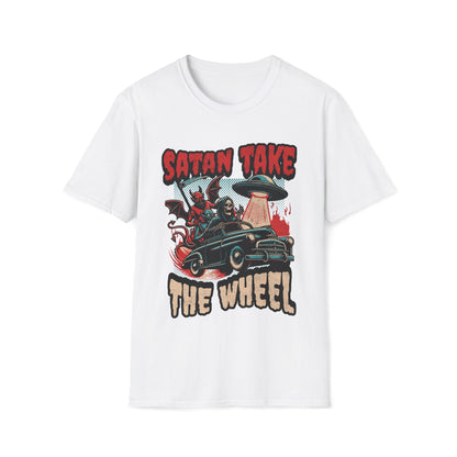 Satan Take the Wheel Unisex T-Shirt