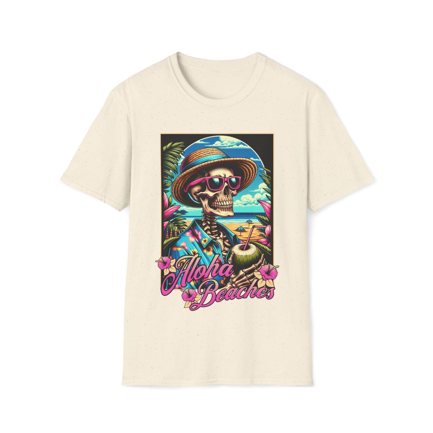 Aloha Beaches Skeleton Unisex T-Shirt