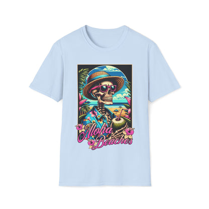 Aloha Beaches Skeleton Unisex T-Shirt