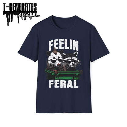 Feelin Feral Raccoon Possum Unisex T-Shirt