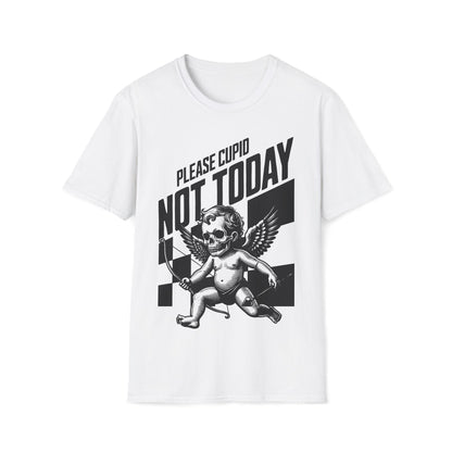 Not Today Cupid Skeleton Valentines Day Unisex T-Shirt