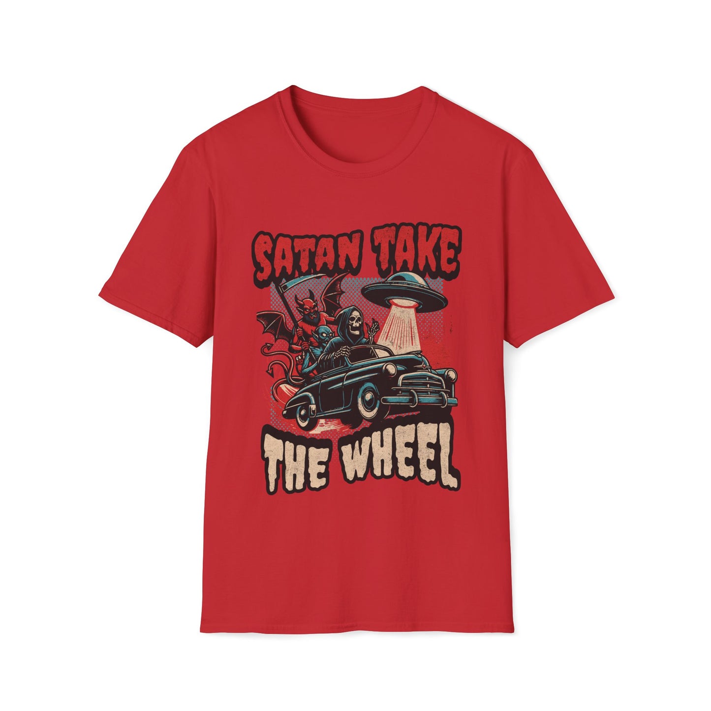 Satan Take the Wheel Unisex T-Shirt