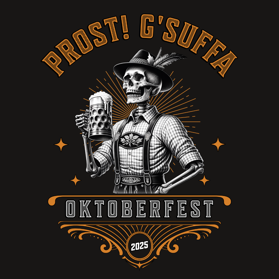 Prost G'Suffa (Cheers, Drink up!) Male Oktoberfest 2025 Unisex T-Shirt