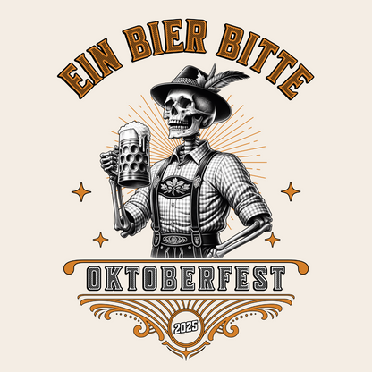 Ein Bier Bitte (One Beer Please) Male Oktoberfest 2025 Unisex T-Shirt