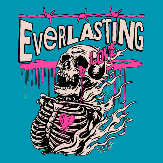 Everlasting Love Skeleton Vampire Unisex T-Shirt