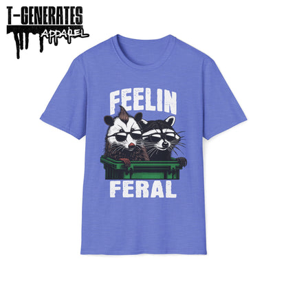 Feelin Feral Raccoon Possum Unisex T-Shirt