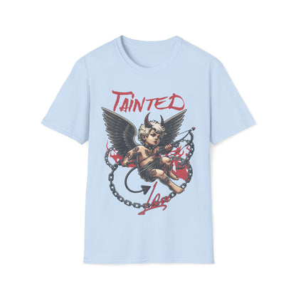 Tainted Love Retro 80's Metal Hair Band Cupid Valentines Day Unisex T-Shirt