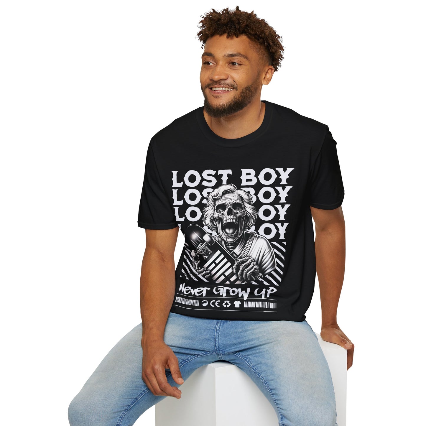 Lost Boy Never Grow Up Skateboarding Unisex T-Shirt