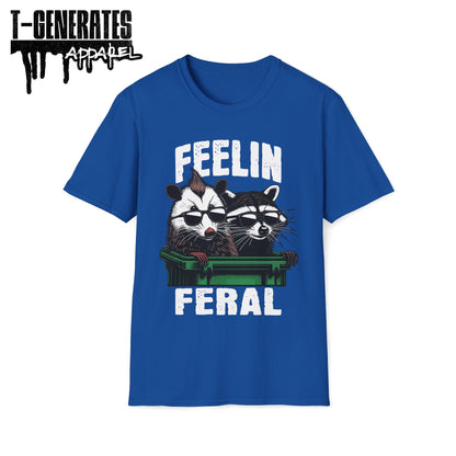 Feelin Feral Raccoon Possum Unisex T-Shirt